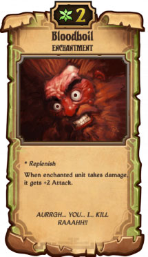 卷轴scrolls生长系卡牌Bloodboil资料介绍