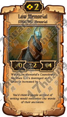 　　卷轴scrolls卡牌Law Memoriall中文资料